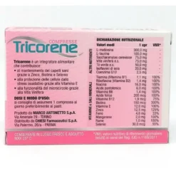 Chiesi Tricorene - Integratore alimentare per capelli sani e anticaduta, 30 compresse