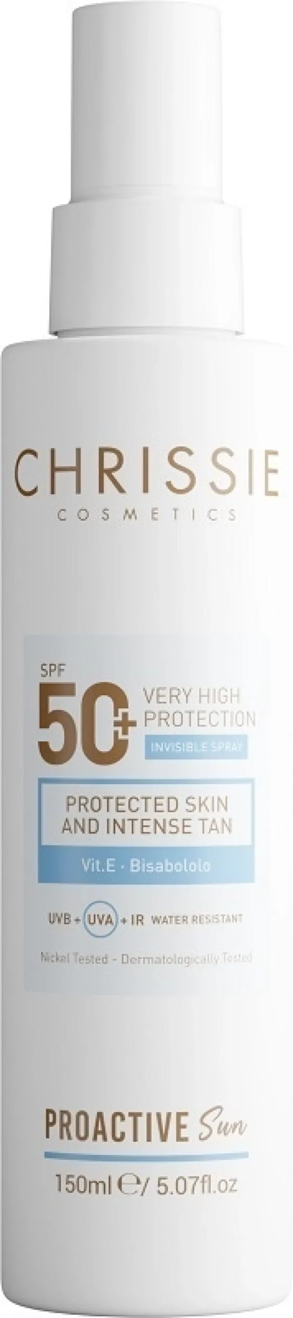 Chrissie Cosmetics Proactive - Invisible Spray SPF50+ Alta Protezione, 150ml