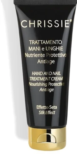 Chrissie Cosmetics Trattamento Mani e Unghie Effetto Seta - Crema nutriente per le mani, 75 ml