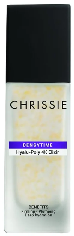 Chrissie Densytime Hyalu-Poly 4K Elixir Siero idratante e rassodante per il viso, 35 ml