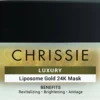 Chrissie Luxury Liposome Gold 24K Mask Maschera viso in gel antietà e illuminante, 50 ml