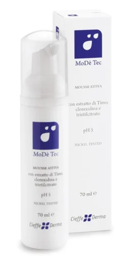 Cieffe Derma Modè Tec Mousse Attiva - Detergente antibatterico per ipersudorazione, 70 ml
