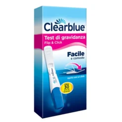 Clearblue Flip & Click Test Di Gravidanza Rilevazione Rapida Tascabile, 1 Pezzo