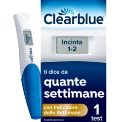 Clearblue Test di Gravidanza con Indicatore delle Settimane, 1 Test Digitale