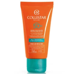 Collistar Crema viso solare protezione attiva SPF50+ - Crema solare per le pelli sensibili, 50 ml