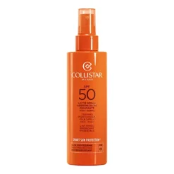 Collistar Latte Spray Abbronzante Idratante Viso e Corpo SPF50, 200ml