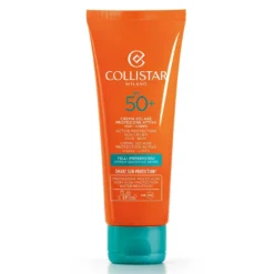 Collistar Protezione Attiva SPF 50+ - Crema solare per le pelli ipersensibili, 100 ml