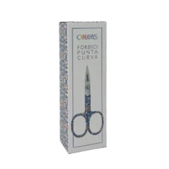 Colors Forbici Punta Curva colore Blu, 1 pezzo