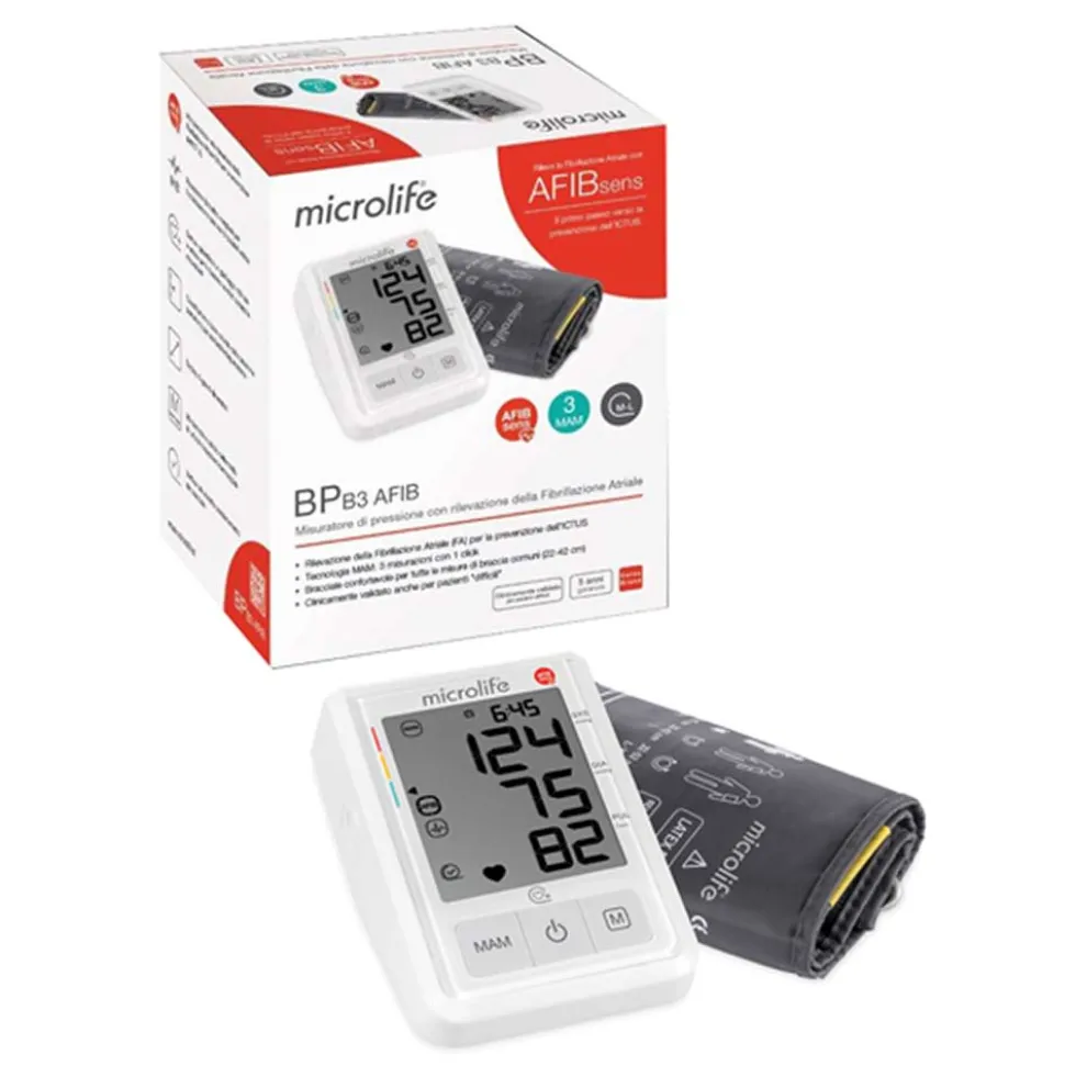 Colpharma Microlife B3 Afib - Misuratore di pressione per la fibrillazione atriale, 1 pezzo