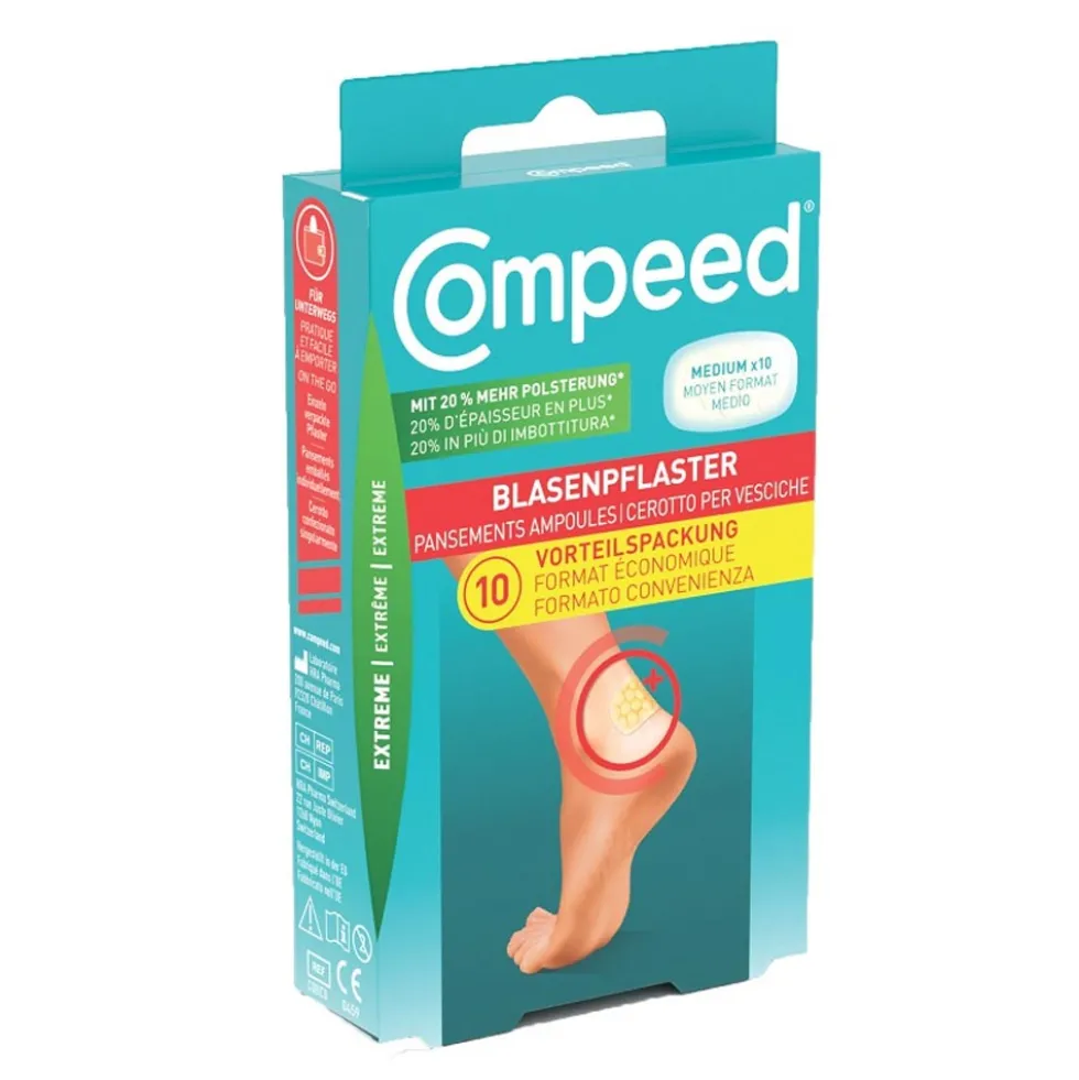 Compeed Cerotti per Vesciche Extreme Medio, 10 cerotti