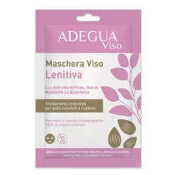 Consulteam Adegua - Maschera viso in tessuto per lenire la pelle sensibile, 1 bustina da 15 ml