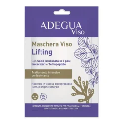 Consulteam Adegua - Maschera viso in tessuto ad azione lifting intensiva, 1 maschera da 15 ml