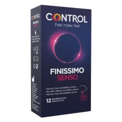 Control Sensivity - Finissimo Senso 0.06mm Profilattico, 12 Profilattici