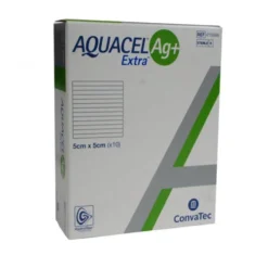 Convatec Aquacel Ag + Extra Medicazione Potenziata In Hydrofiber 5x5cm, 10Pezzi
