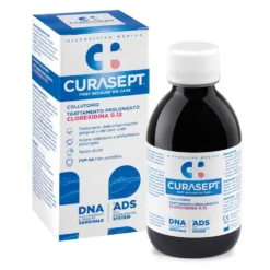 Curasept ADS Clorexidina 0,12% - Collutorio antiplacca per un trattamento prolungato, 500 ml