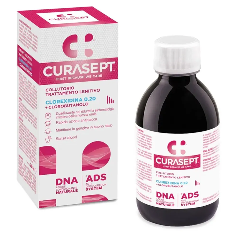 Curasept ADS - Trattamento Lenitivo Clorexidina 0,20% Collutorio, 200ml