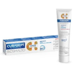 Curasept Biosmalto Junior 7-12 anni - Dentifricio per la prevenzione di carie e abrasioni, 75 ml
