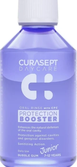 Curasept Daycare Protection Booster Collutorio Junior Gusto Bubble Gum, 100ml