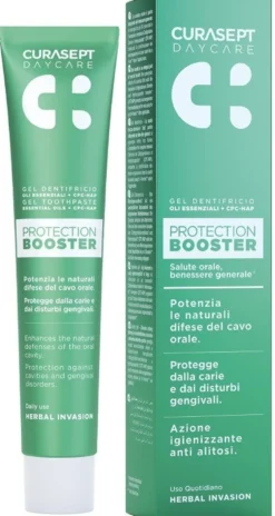 Curasept Daycare - Protection Booster Herbal Ivasion Gel Dentifricio, 75ml