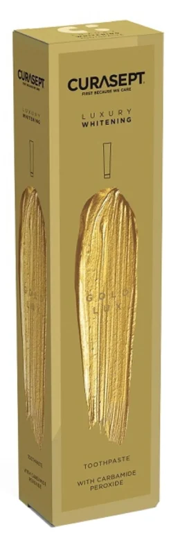 Curasept Gold Luxury Dentifricio Sbiancante e Remineralizzante, 75ml