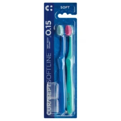 Curasept Spazzolino Soft 015 Setole Morbide, 2 Spazzolini