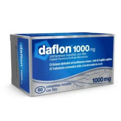 Daflon 1000mg Compresse per Insufficienza Venosa, 60 Compresse Rivestite