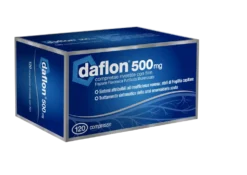 Daflon 500mg Insufficienza venosa e Fragilità Capillare, 120 Compresse Rivestite