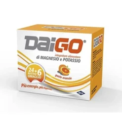 DaiGo Integratore Di Magnesio Potassio Gusto Arancia 24 + 6 Bustine