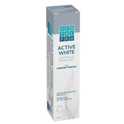 DentalPro Active White - Dentifricio Sbiancante con Carbone Vegetale, 75ml