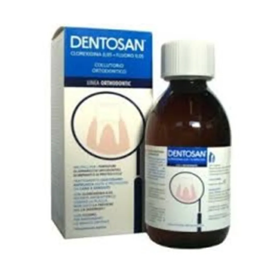 Dentosan Collutorio trattamento quotidiano - Collutorio ortodontico e antiplacca, 200 ml