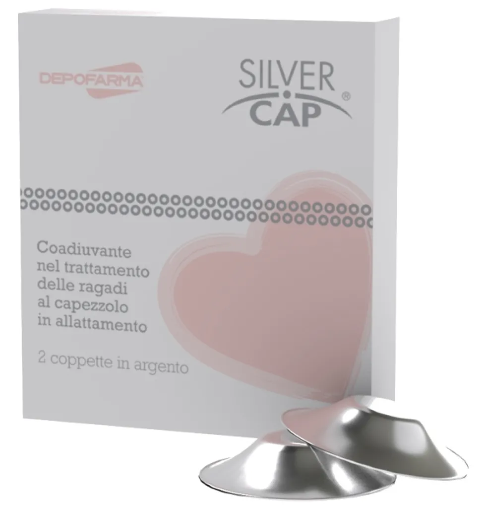 Depofarma Silver Cap Coppette In Argento Copri Capezzoli Allattamento 2 Pezzi