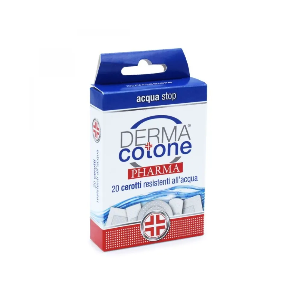 Dermacotone Acqua Stop - Cerotti resistenti all'acqua per la protezione delle ferite, 20 cerotti