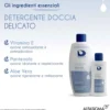 Dermon Detergente Doccia Delicato Uso Frequente - Gel detergente idratante per il corpo, 400 ml