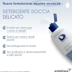 Dermon Detergente Doccia Delicato Uso Frequente - Gel detergente idratante per il corpo, 400 ml