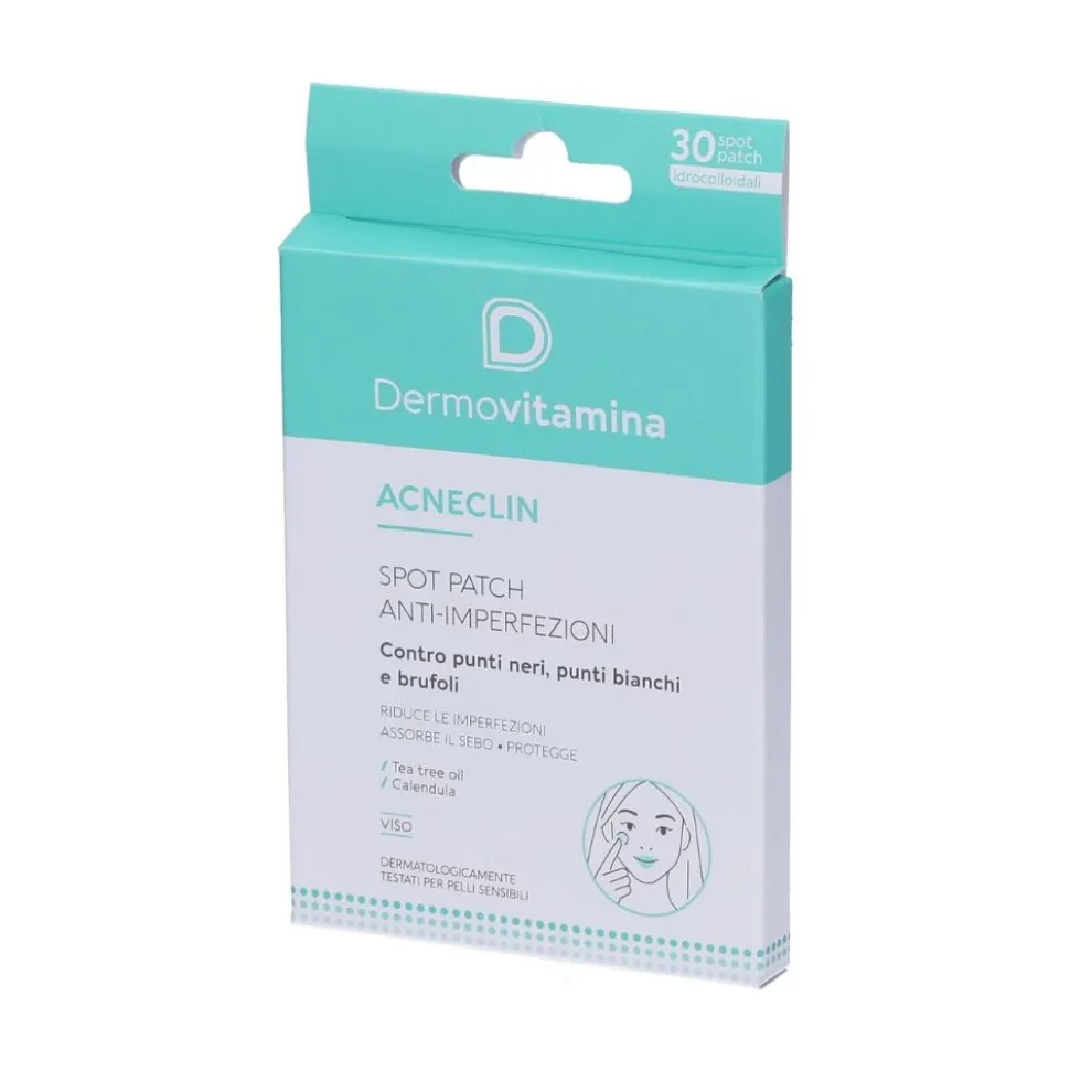 Dermovitamina Acneclin - Spot Patch Anti-Imperfezioni Cerotti, 30 spot patch