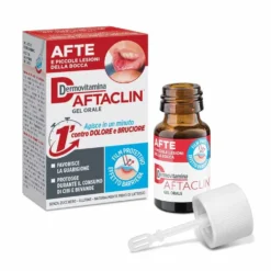 Dermovitamina Aftaclin - Gel orale protettivo per le afte e piccole lesioni della bocca, 7 ml