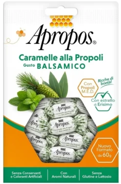 Desa Pharma Apropos Caramelle Propoli - Caramelle dure ad azione lenitiva per la gola, 60 g