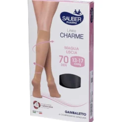 Desa Pharma Sauber 70 den - Gambaletto Desa Pharma a compressione per il microcircolo, nero taglia 4