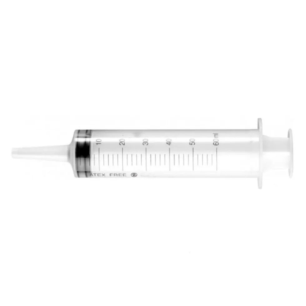 Desa Pharma Siringa ipodermica extrafine - Siringa senza ago per infusione, 1 pezzo da 50-60 ml