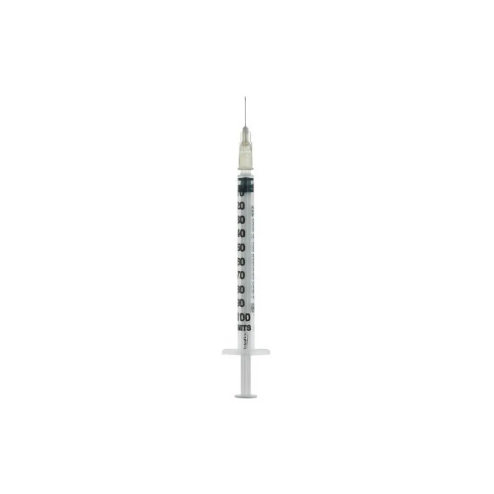 Desa Pharma Siringa per insulina - Siringa extrafine con ago removibile da 27G, 1 siringa da 1 ml