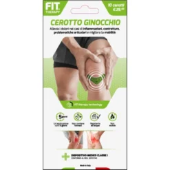D.Fenstec Fit Therapy Ginocchio - Cerotto per dolori muscolari e articolari, 10 cerotti