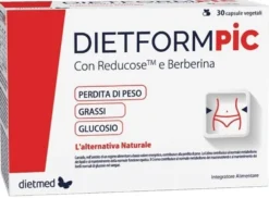 DietMed DietFormPic - Integratore per la perdita di peso e il metabolismo, 30 capsule vegetali