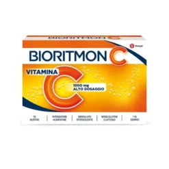 Dompé Bioritmon - C Vitamima C 1000mg Integratore Difese Immunitarie, 10 bustine effervescenti