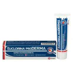 Dompé Euclorina ProDerma - Crema cicatrizzante per piccole ferite e ustioni, tubo da 30 ml