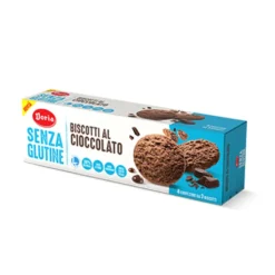 Doria Biscotti al Cioccolato Senza Glutine, 4 Confezioni da 3 Biscotti