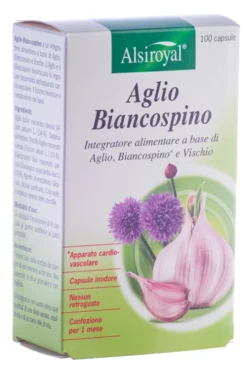 Dr. Cagnola Alsiroyal Aglio Biancospino Integratore vasoprotettivo per il microcircolo, 100 capsule