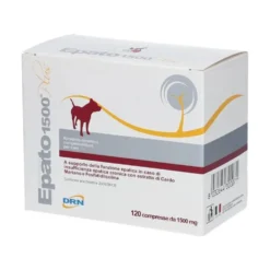 DRN Epato 1500 Plus Alimento Dietetico Complementare per Cani, 120 compresse