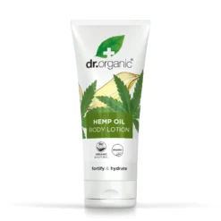 Dr. Organic Hemp Oil - lozione corpo Emolliente all'olio di canapa per la secchezza, 200 ml