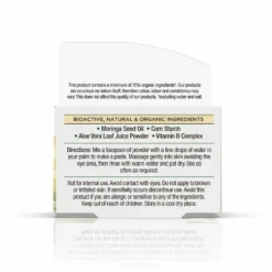 Dr. Organic Moringa - Polvere Detergente Viso Purificante, 15g