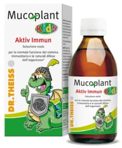 Dr. Theiss Mucoplant Kids Aktiv Immun Sciroppo per le difese immunitarie dei bambini, 200 ml